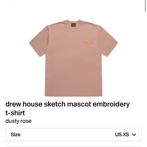Drew house sketche mascot embroidery t-shirt